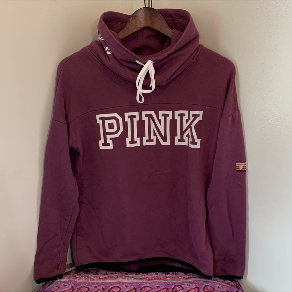 PINK Victoria’s Secret Cowl Neck Sweatshirt - Picture 1 of 9